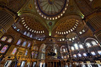 The Interior of Blue Mosque, Istanbul, Turkey